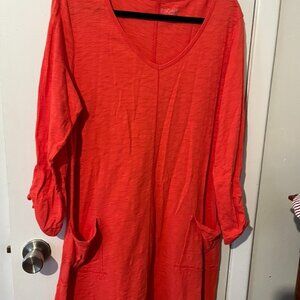 ESCAPE COTTON BEACH DRESS SZ XL LONG SLEEVE